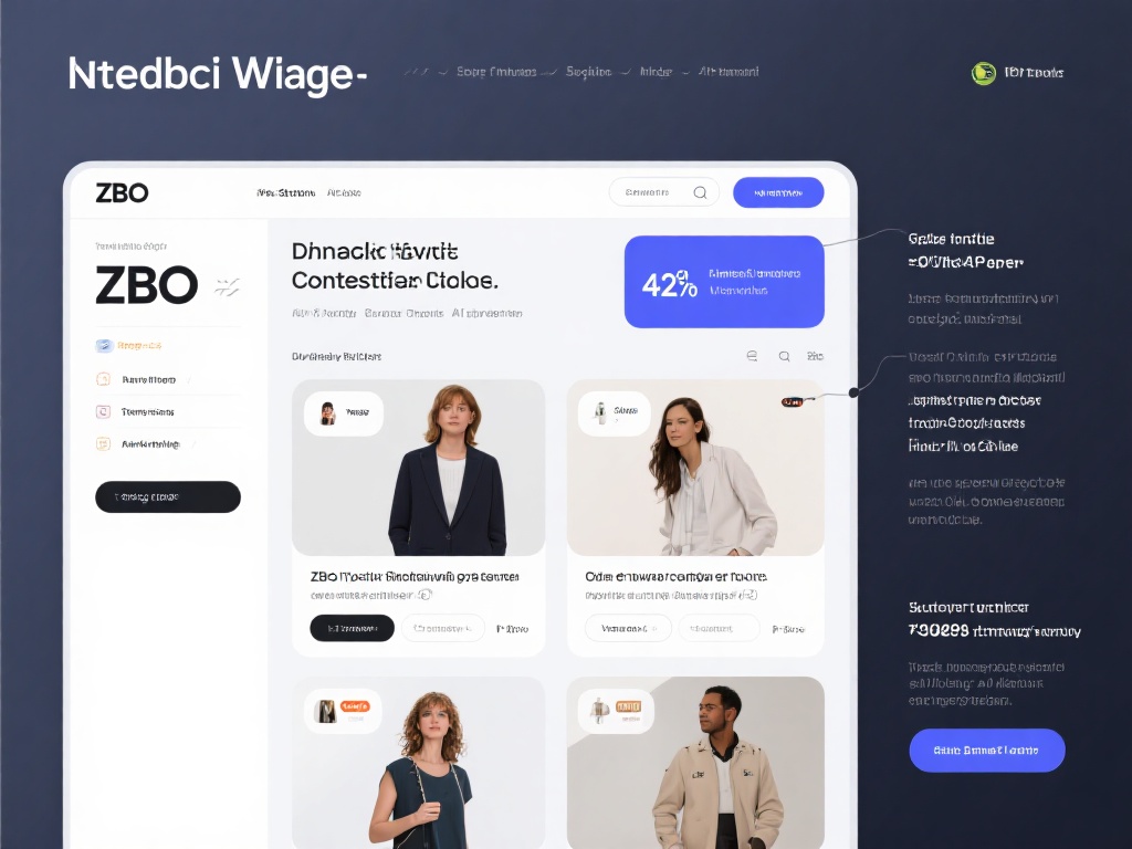 传统网页在内容展示上较为固定，而ZBO引入了动态化